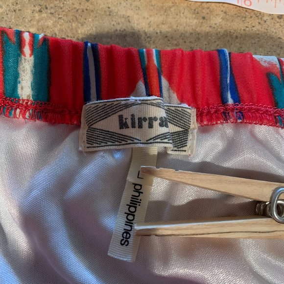 Pacsun Kirra Red and Blue Aztec Striped Maxi Skirt - Picture 6 of 7